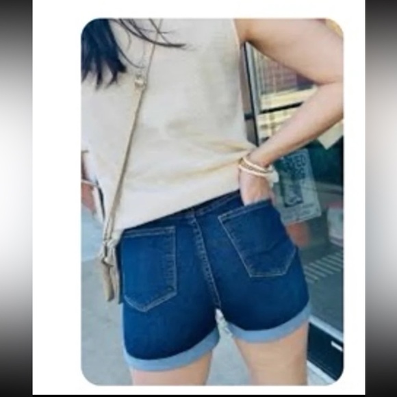 NWT Judy Blue Tummy Control High Waist Cool Denim Shorts, style 150286 
size 1XL - Picture 6 of 12